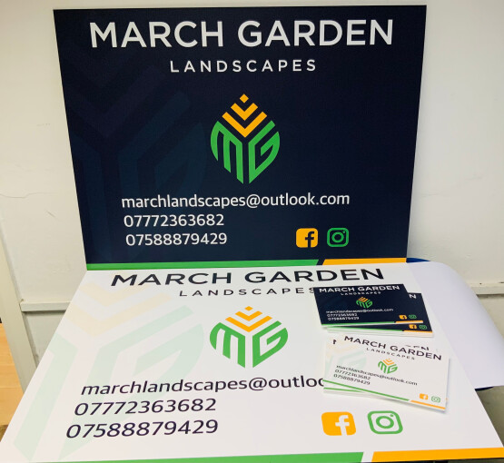 Large print branded sample
